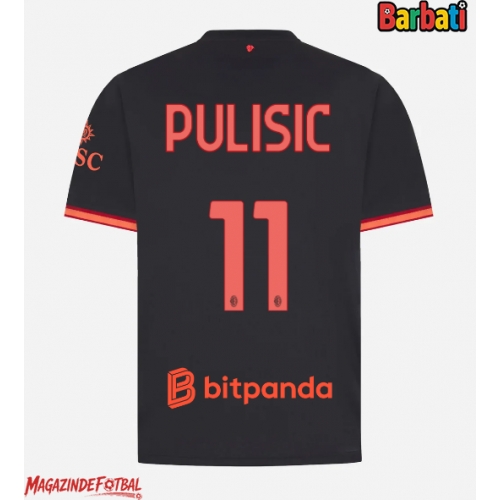 AC Milan Christian Pulisic #11 Tricou Fotbal Replică 2026-27 Barbati Treilea AC Milan Christian Pulisic #11 Tricou Fotbal Replică 2026-27 Barbati Treilea